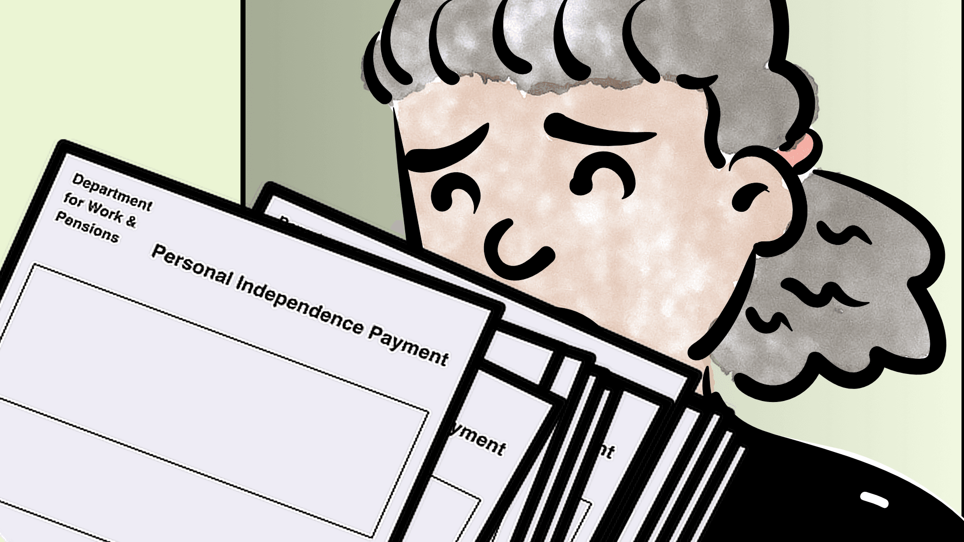 Person looking worried but getting support